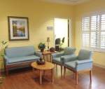 Indian River Center lobby with couch and chairs