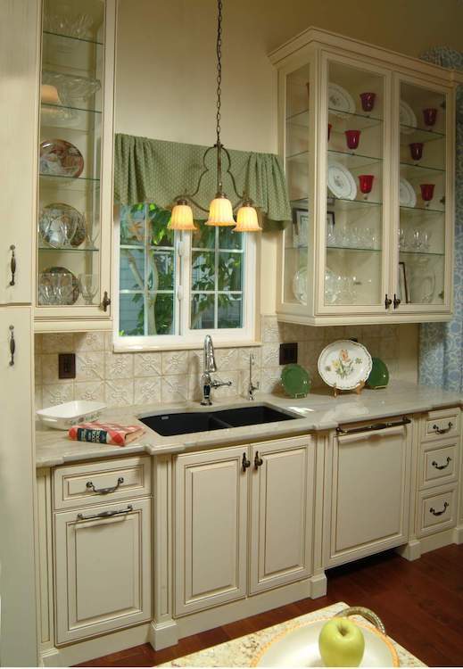 Kitchen with window in the middle
