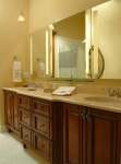 Master bathroom with two sinks
